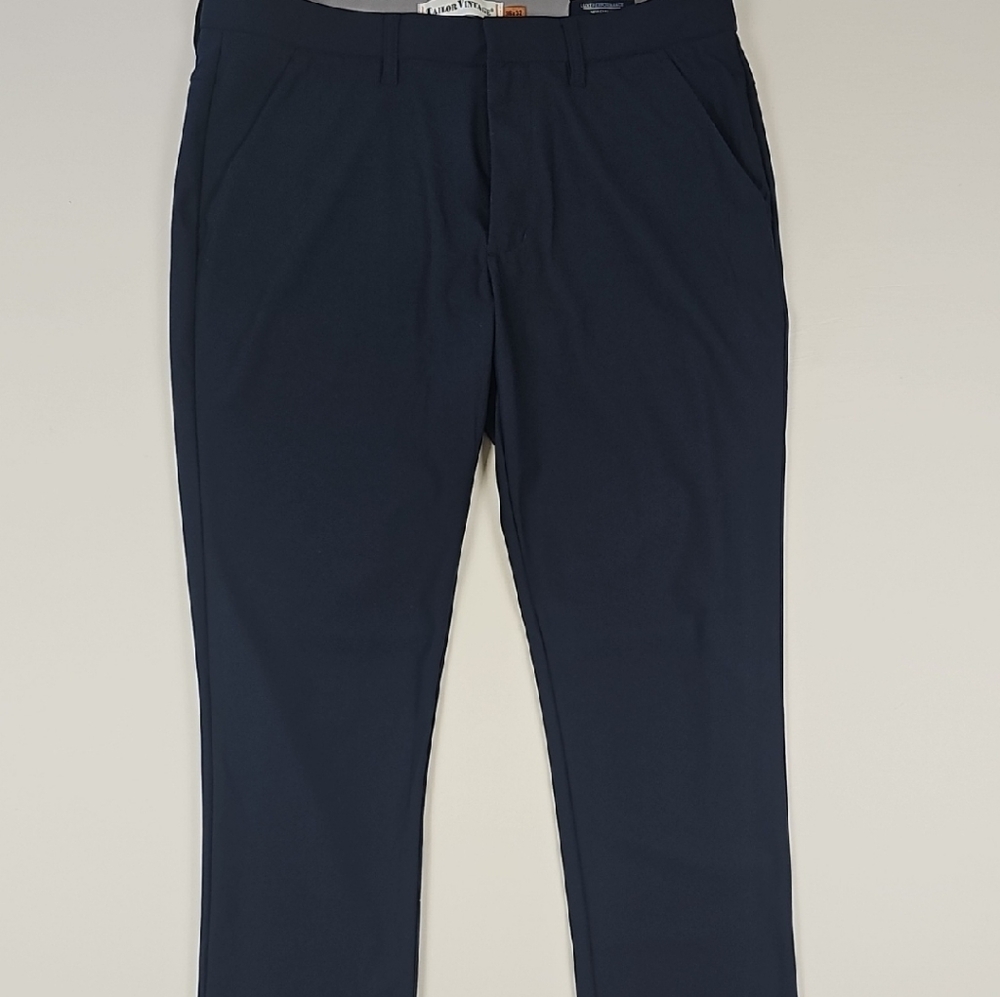 Tailor Vintage Dark Blue Luxe Performance Pants, Men's 36W x 32L